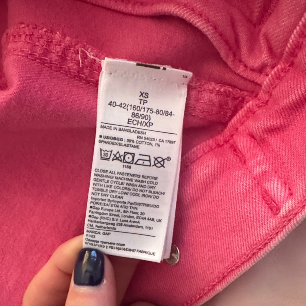 GAP Bright Pink Barbie Denim Jacket - Picture 2 of 3
